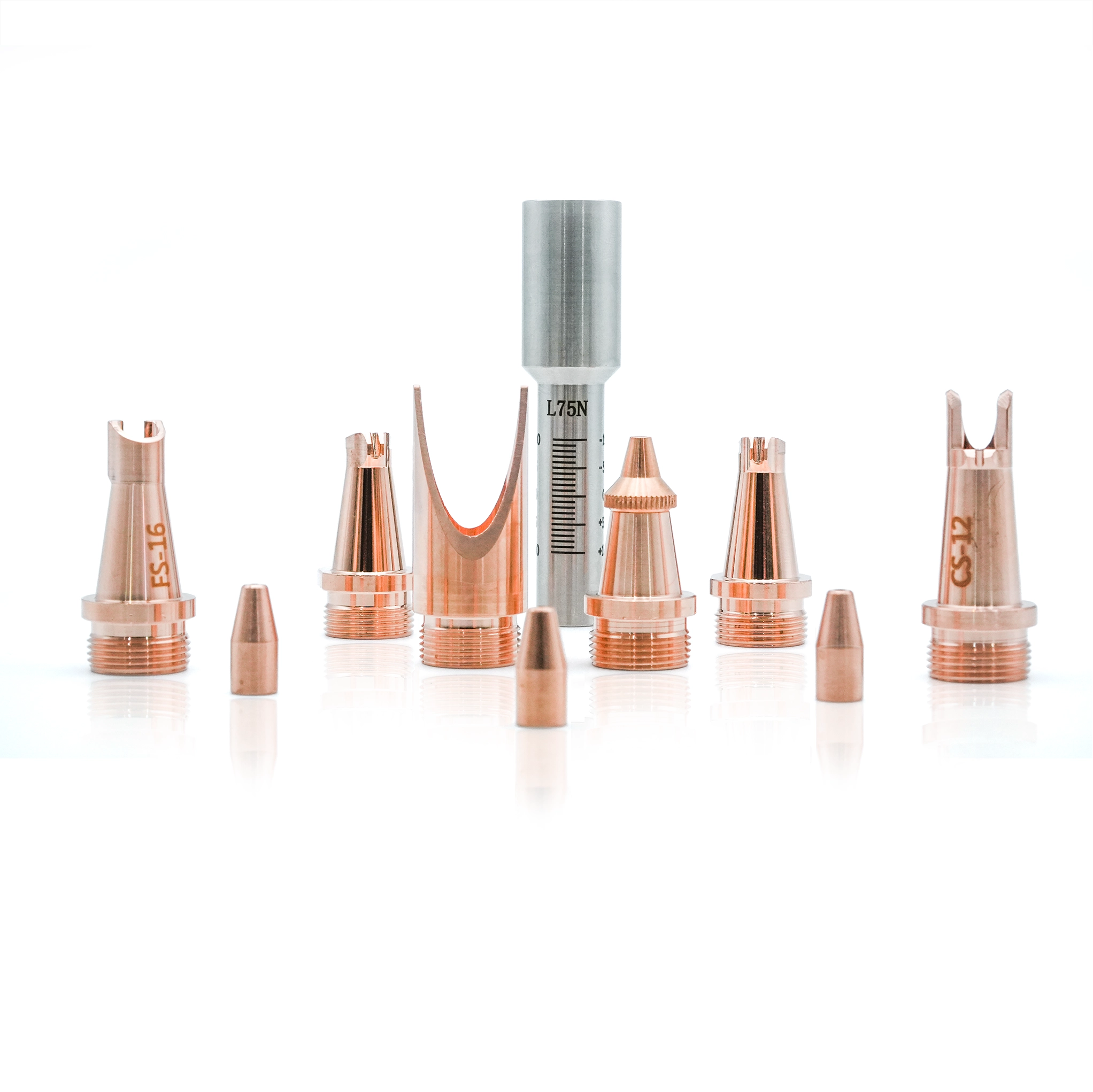 WeldAir welding nozzles and graduated tube